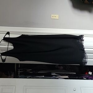 Size 16 Talbots cocktail dress with bottom ruffles.